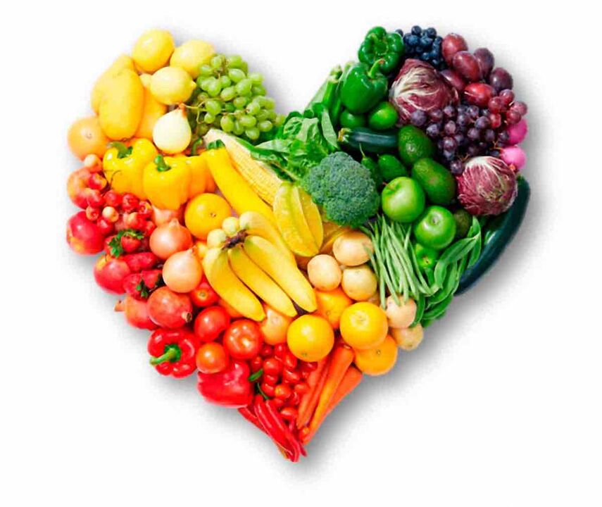 Ποικιλία λαχανικών και φρούτων για την «Αγαπημένη δίαιτα». 